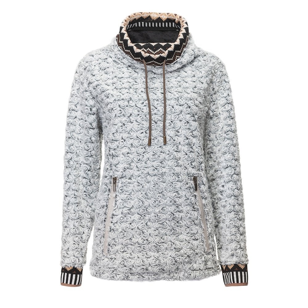 Wooly Bully Womens Heli Pullover - White